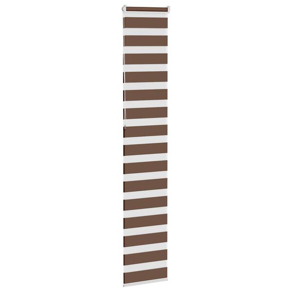 vidaXL Doppelrollo Braun 50x230 cm Stoffbreite 45,9 cm Polyester