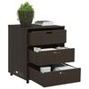 vidaXL Gartenschrank Braun 55x59x69 cm Poly Rattan