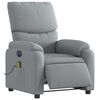 vidaXL Massagesessel Elektrisch Hellgrau Stoff
