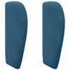 vidaXL Kopfteil Ohr Blau 40 x 23 x 6 cm Samt