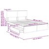 vidaXL Aufbewahrungsbett Sonoma-Eiche 150 x 200 cm Holzwerkstoff