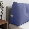 vidaXL R&uuml;cken Kissen Jeans blau 120 x 24 x 50 cm Stoff