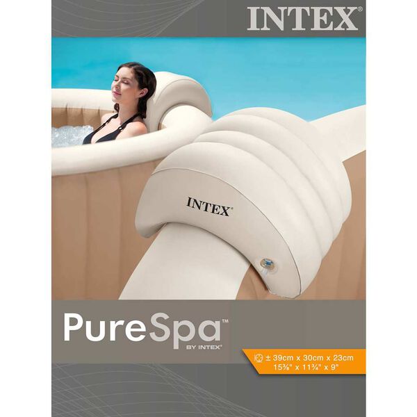 Intex Aufblasbare Kopfst&uuml;tze f&uuml;r Whirlpools 39x30x23 cm