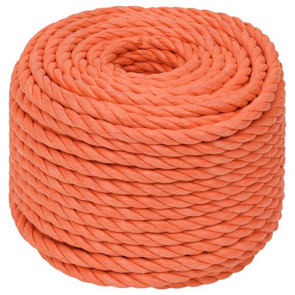 vidaXL Arbeitsseil Orange 24 mm 100 m Polypropylen
