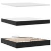 vidaXL Ottoman-Bett mit Matratze Schwarz 160x200 cm Kunstleder