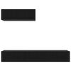 vidaXL TV-Schrankset 3 pcs Schwarz Eichen-Optik Holzwerkstoff