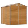 vidaXL Gartenhaus Hellbraun 191 x 215 x 198 cm Verzinkter Stahl