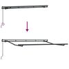 vidaXL Einziehbare Markise Anthrazit 350 x 200 cm Stoff