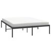vidaXL Bettgestell Metall Schwarz 140x190 cm
