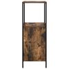vidaXL Badschrank mit Regalen R&auml;uchereiche 36x35x95 cm