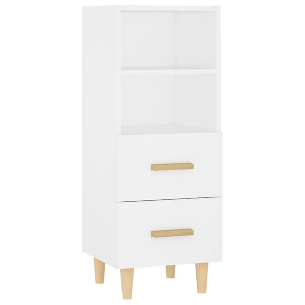 vidaXL Sideboard Wei&szlig; 34,5x34x90 cm Holzwerkstoff