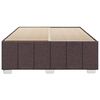 vidaXL Bettgestell ohne Matratze Dunkelbraun 140x190 cm Stoff