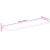 vidaXL Tischplatte 100x80x3,8 cm Rechteckig Altholz Massiv