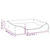 vidaXL Hundebett Braun 80x68x23 cm Kunstleder