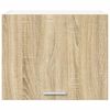 vidaXL H&auml;ngeschrank mit Speicher Sonoma-Eiche und Wei&szlig; 50 x 31 x 40 cm
