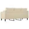 vidaXL 3-Sitzer-Sofa Creme 180 cm Stoff