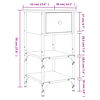 vidaXL Nachttische 2 Stk. Sonoma-Eiche 34x36x70 cm Holzwerkstoff