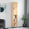 vidaXL Highboard Sonoma-Eiche 34,5x34x180 cm Holzwerkstoff