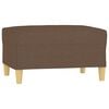 vidaXL Fu&szlig;hocker Braun 70x55x41 cm Stoff
