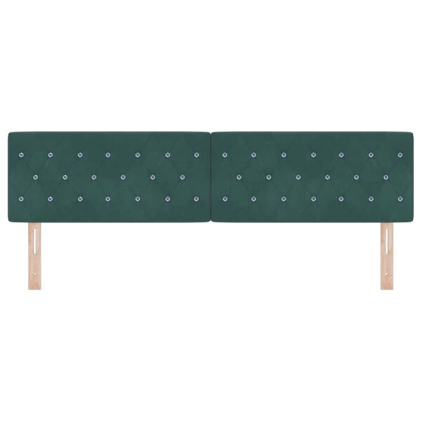 vidaXL Kopfteil mit Kopfteil Dunkelgr&uuml;n 180 cm Kunstleder