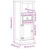 vidaXL Badschrank Corona 45x33x110 cm Massivholz Kiefer
