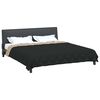 vidaXL Sommerdecke Schwarz und Taupe 200 x 200 cm Mikrofaser