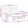 vidaXL Boxspringbett mit Matratze Creme 200x200 cm Stoff
