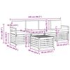 vidaXL Sofagarnituren 5 pcs Natur und Anthrazit Massivholz Akazie