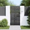 vidaXL Gartentor Schwarz 85 x 175 cm Pulverbeschichteter Stahl