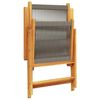 vidaXL Garten Essgruppe 5 pcs Grau Massivholz Akazie