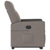 vidaXL Relaxsessel mit Aufstehhilfe Taupe Stoff