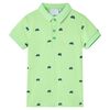 Kinder-Poloshirt Neongrün 92