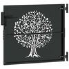 vidaXL Gartentor 85x100 cm Cortenstahl Baum-Design