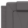 vidaXL Bett "Viana" mit Matratze Grau 120x200 cm Kunstleder