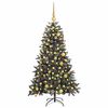 vidaXL K&uuml;nstlicher Weihnachtsbaum Gr&uuml;n 150 cm PVC, Plastik und Stahl