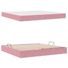 vidaXL Aufbewahrungsbett mit Matratze Rosa 200 x 200 cm Samt