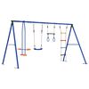 vidaXL Outdoor Schaukelset Mehrfarbig 330 x 185 x 185 cm Stahl und PE