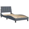 vidaXL Bettgestell ohne Matratze "Hanko" Dunkelgrau 80x200 cm Samt