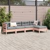 vidaXL 5-tlg. Garten-Sofagarnitur mit Kissen Massivholz Douglasie