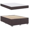 vidaXL Bettrahmen mit Matratze Dunkelbraun 160 x 200 cm Stoff