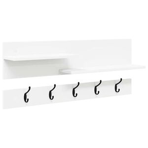 vidaXL Wandmontierter nachttisch Wandhalterung Wei&szlig; 90 x 15 x 36 cm