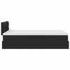vidaXL Bett mit Stauraum und LED mit LED Schwarz 120 x 190 cm Samt