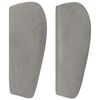vidaXL Kopfteil mit Ohren Hellgrau 147x23x78/88 cm Samt