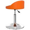 vidaXL Esszimmerst&uuml;hle 2 Stk. Drehbar Orange Kunstleder