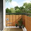 vidaXL Balkon-Sichtschutz Hellbraun 300x100 cm Poly Rattan