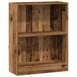 vidaXL B&uuml;cherregal Altholz-Optik 60x24x76 cm Holzwerkstoff