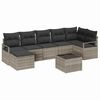 vidaXL Sofa Set 9 stk. Hellgrau [Synthetisch]: Poly Rattan