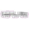 vidaXL 7-tlg. Garten-Lounge-Set Massivholz Douglasie