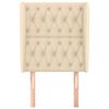 vidaXL Kopfteil mit Ohren Creme 83x23x118/128 cm Stoff