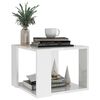 vidaXL Couchtisch Hochglanz-Wei&szlig; 40x40x30 cm Holzwerkstoff